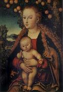 Lucas Cranach the Elder, THe Virgin and Child under the Apple-tree